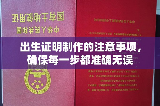 商洛出生证明制作的注意事项，确保每一步都准确无误