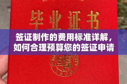 商洛签证制作的费用标准详解，如何合理预算您的签证申请成本